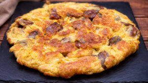frittata con salsiccia secca ricetta salata carnevale saporido