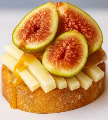bruschette contorno idea ricetta autunnale con fichi