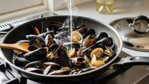 cozze e vongole saltate in padella primo piatto di pesce