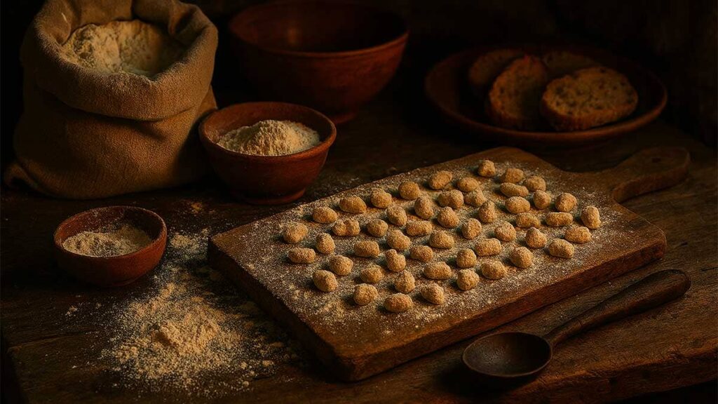 la storia degli gnocchi fatti solo con la farina