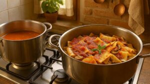 paccheri al forno funghi e scamorza idea primo piatto
