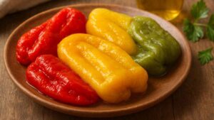 peperoni al forno digeribili e senza buccia