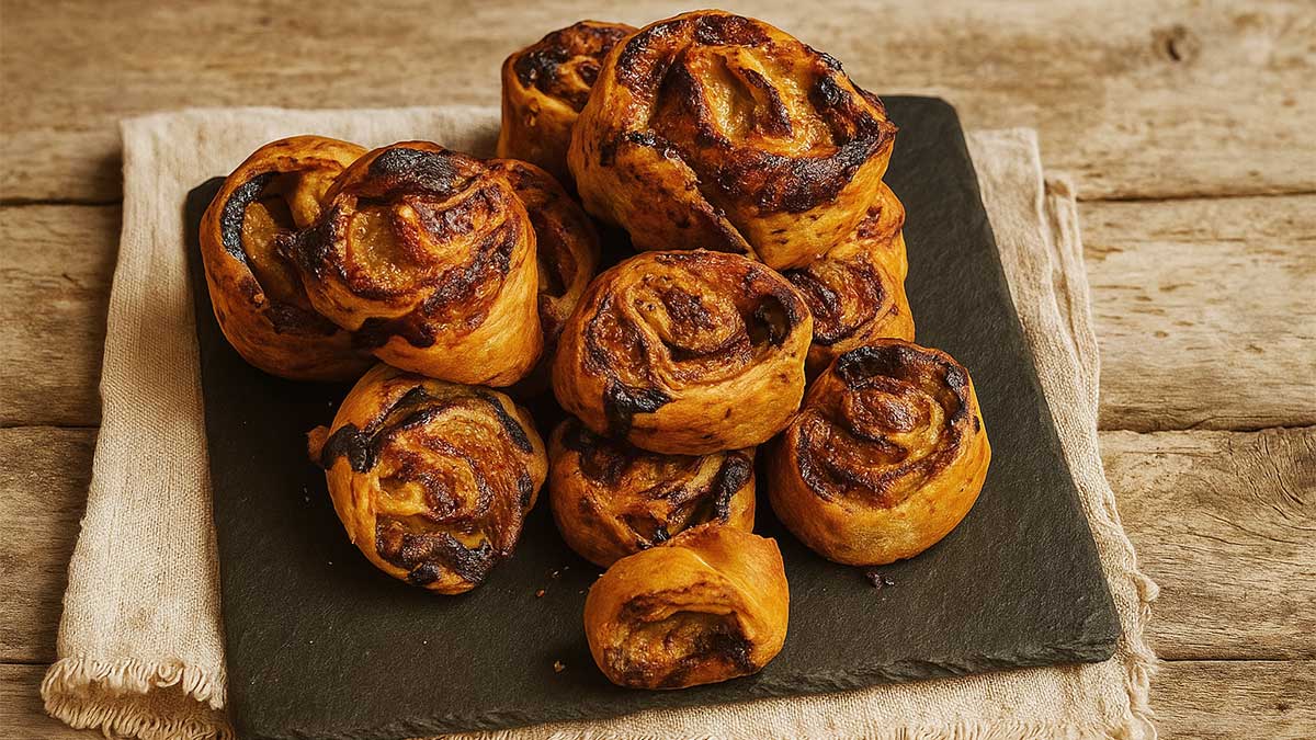 Dolce Girelle di Fichi e Banane Ricetta Facile con Pasta Sfoglia