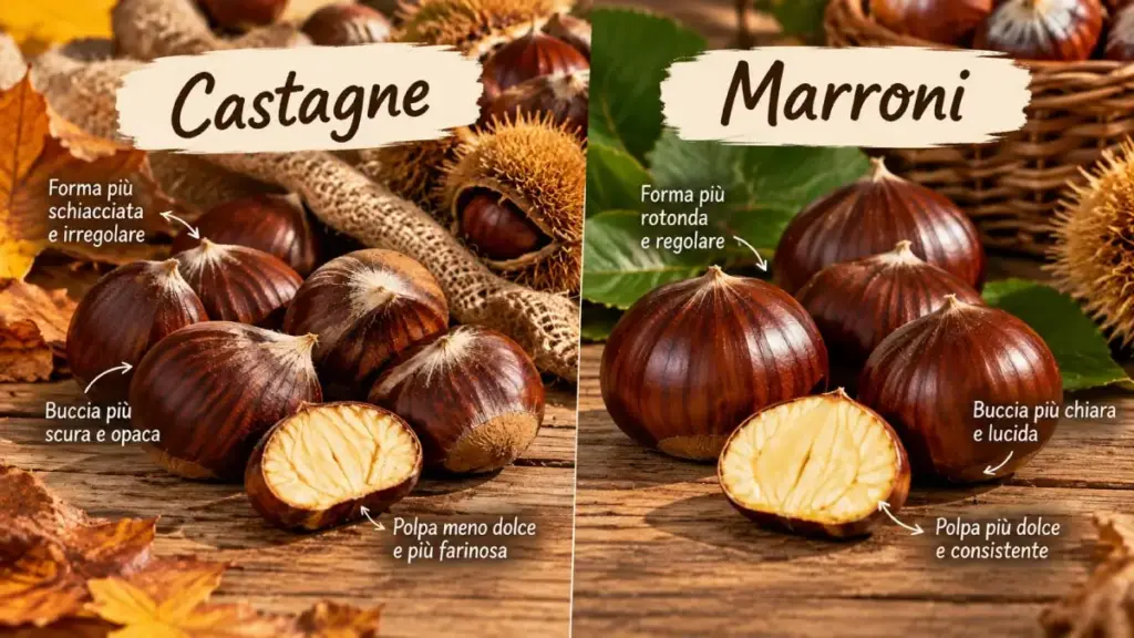 differenze tra castagne e marroni saporido differenze tra castagne e marroni saporido