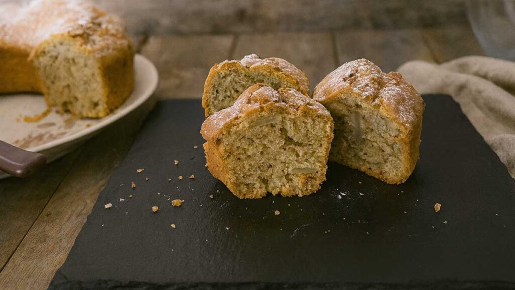 fette di ciambella ricetta autunnale mele e noci
