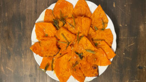 zucca al forno con rosmarino saporido