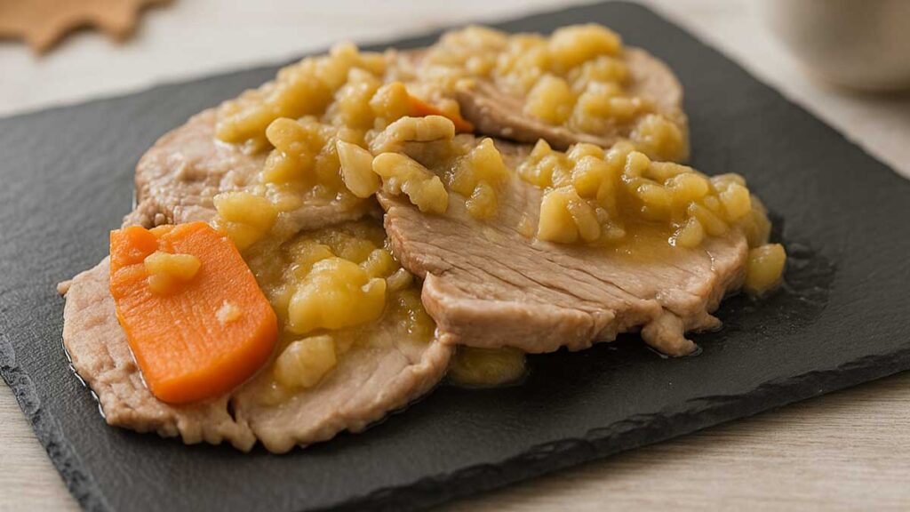 arista di maiale castagne e mele ricetta saporido