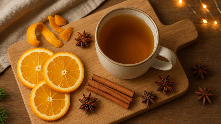 infuso di cannella e arancio dal profumo di natale saporido