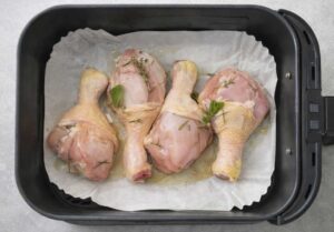fusi di pollo in friggitrice ad aria saporido