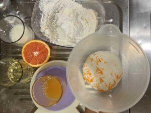 preparazione ingredienti ciambella saporido