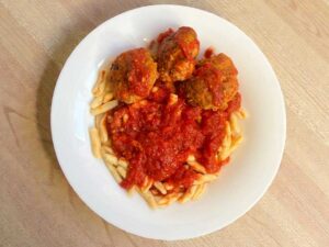 ricetta cicatielli al sugo con polpette saporido