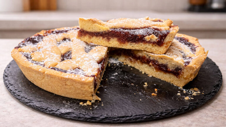 crostata con marmellata mista per colazione saporido