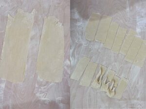 sfoglia sottile chiacchiere di carnevale