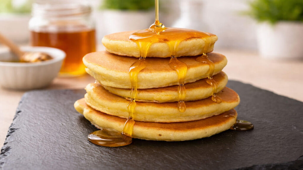 pancake soffici con aggiunta bicarbonato per farli più alti