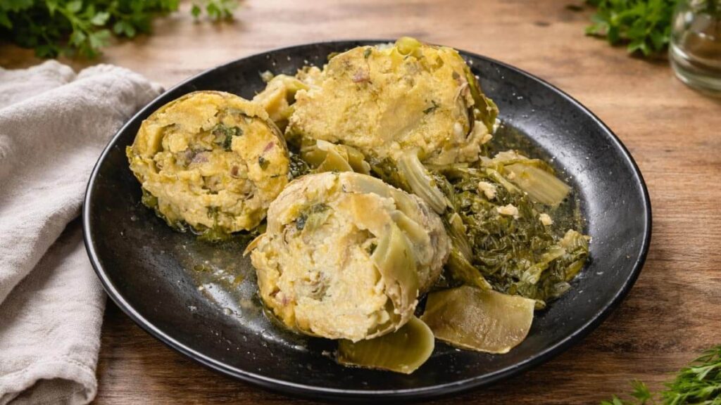 carciofi ripieni morbidi e teneri saporido
