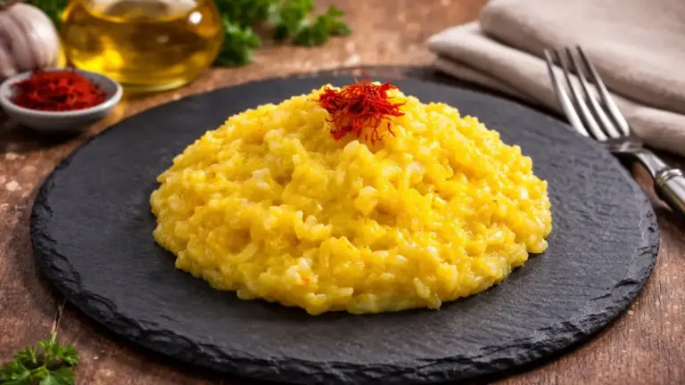 risotto allo zafferano cremoso saporido