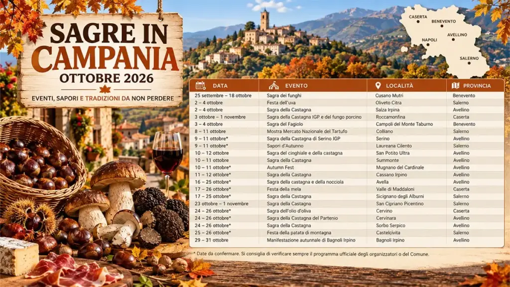 calendario sagre campania ottobre 2026 saporido calendario sagre campania ottobre 2026 saporido