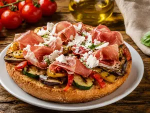 fresella prosciutto crudo e verdure saporido