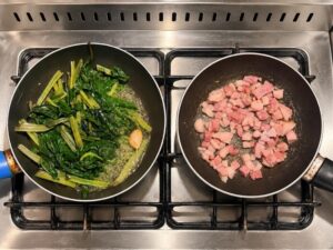 pancetta e bietola in padella saporido