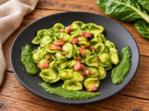ricetta orecchiette con bietola e pancetta saporido